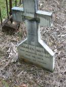 
Charles BUTLER, died 28 Feb 1914 aged 62 years, father;
Maria BUTLER, died 23 Oct 1911 aged 58 years, wife;
Peachester Cemetery, Caloundra City
