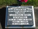 Lucinda Mary SCHWENKE,
wife mother mother-in-law grandma,
25-2-1922 - 20-8-1997 aged 75 years;
Pimpama Island cemetery, Gold Coast