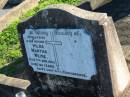 Hilda Martha WEISE, wife mother,
died 7 Apri 1948 aged 44 years;
Plainland Lutheran Cemetery, Laidley Shire