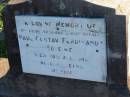 Paul Gustav Ferdinandt SCHIEWE
20 Aug 1942, aged 72
Plainland Lutheran Cemetery, Laidley Shire