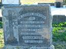 Anna Augusta OTTO
aged 57
(also grandchild) Graham HARM
Plainland Lutheran Cemetery, Laidley Shire