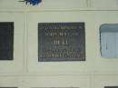 John Wylam BELL,
died 9-1-1996 aged 70 years;
Polson Cemetery, Hervey Bay