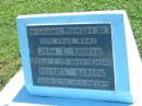 John C. BARRON,
died 6-1-39 aged 19 months;
Patrick BARRON,
died 7-12-44? infant;
sons;
Polson Cemetery, Hervey Bay