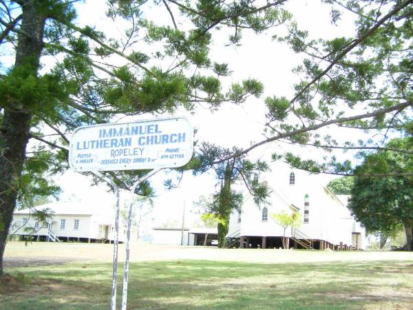 Ropeley Immanuel Lutheran cemetery, Gatton Shire  |   | 