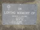 Maurice C. COLLINS,
died 28 May 1980 aged 39 years;
Samsonvale Cemetery, Pine Rivers Shire
