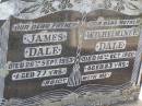 James DALE,
father,
died 26 Sept 1953 aged 77 years;
Wilhelmine E. DALE,
mother,
died 14 Oct 1960 aged 83 years;
Samsonvale Cemetery, Pine Rivers Shire