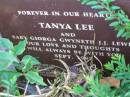 Tanya LEE;
baby Giorga Gwyneth J.J. LEWIS,
Sept 1992;
Samsonvale Cemetery, Pine Rivers Shire