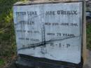 Peter Luke OREILLY,
died 1 Oct 1917 aged 69 years;
Jane OREILLY,
died 23 June 1941 aged 79 years;
Bald Hills (Sandgate) cemetery, Brisbane