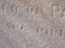 Julia PEPPLER,
wife mother,
born Hagenow Germany 5 May 1857,
died 27 Aug 1927;
Eric Amadeus Frederick,
husband of Fanny Julia TIDD,
father of Norma,
born Kogarah NSW 16 March 1892,
accidentally killed 15 April 1927;
Arthur CORTEN,
??? of Paul & Julia PEPPLER,
born 19 Sept 1914,
died 18 Feb 1918;
Bald Hills (Sandgate) cemetery, Brisbane