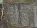 Thomas JENKS,
son brother,
died 23 Sept 1955 aged 32 years;
Bald Hills (Sandgate) cemetery, Brisbane