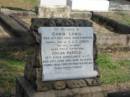 Edwin Lewis
14 dec 1889 aged 4 months
fourth son of C and E Jones
also their fifth son
Oscar Harold
23 Jun 1918 aged 25 years
Sherwood (Anglican) Cemetery, Brisbane