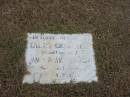 Lainey Craig Bell
daughter of
James and Amanda Bell
born 27-10-1985
died 5-7-1986
Sherwood (Anglican) Cemetery, Brisbane