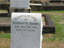 Charlotte SHERRY
22 Feb 1925 aged 87
Sherwood (Anglican) Cemetery, Brisbane