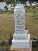 George
husband of Hannah R DONALDSON
at Corinda
30 Apr 1900
aged 48
Sherwood (Anglican) Cemetery, Brisbane