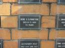 Irene D ELPHINSTONE
19-5-1969
70 yrs
Sherwood (Anglican) Cemetery, Brisbane