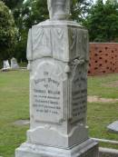 Elizabeth Frances,
wife of Thomas W. USHER,
died 7 Feb 1914 aged 68 years;
Thomas William, husband of Elizabeth F. USHER,
died 12 Sept 1931 in 86th year;
Slacks Creek St Marks Anglican cemetery, Daisy Hill, Logan City