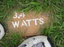 WATTS;
Slacks Creek St Marks Anglican cemetery, Daisy Hill, Logan City