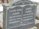 Laura Rose ELDER
19 Apr 1943, aged 76
James ELDER
9 Apr 1947, aged 83
Stone Quarry Cemetery, Jeebropilly, Ipswich