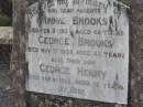 Minnie BROOKS
6 Feb 1931 aged 48
George BROOKS
17 Nov 1939, aged 62
(and their son)
George Henry (BROOKS)
4 Sep 1926, aged 18
Stone Quarry Cemetery, Jeebropilly, Ipswich