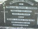 
William George DOWNES
12 Oct 1945, aged 77
Mary Louisa DOWNES
23 Jan 1961, aged 84
Tamrookum All Saints church cemetery, Beaudesert
