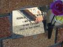 Rosalie Daphne MOORE (nee PEREIRA),
1-10-1926 - 3-1-2000;
Tea Gardens cemetery, Great Lakes, New South Wales