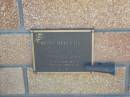 Betty Merle HILL,
13-9-1928 - 25-8-2003,
wife of Rex,
mother of Michael & Kim;
Tea Gardens cemetery, Great Lakes, New South Wales