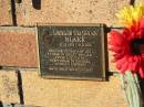 Leslie Thomas BLAKE,
23-11-1916 - 11-6-2009,
husband of Lyn,
father of Lesley, Donald, Peter & Jennifer,
stepfather of Michael, Anthony & Robert;
Tea Gardens cemetery, Great Lakes, New South Wales