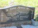 Vilko Joseph MAGAZINOVIC,
born 31-5-1911,
died 25-4-1993;
Gloria Patricia MAGAZINOVIC,
born 10-12-1922,
died 31-3-1996;
parents;
Tea Gardens cemetery, Great Lakes, New South Wales