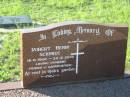 Robert Henry SCHMIDT,
18-6-1928 - 20-8-2006,
husband father grandfather;
Tea Gardens cemetery, Great Lakes, New South Wales