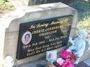Jessie Josephine (Jo) CHARLTON,
19 Feb 1941 - 2 July 2004;
Tea Gardens cemetery, Great Lakes, New South Wales