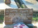 Ivan John MELMETH,
husband father,
died 17 APril 1982 aged 67 years;
Reta MELMETH,
died 10 July 1996 aged 75 years;
Tea Gardens cemetery, Great Lakes, New South Wales