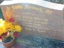 Kate Eliza MOTUM,
died 25 Sept 1998 aged 95 years,
daughter sister aunt;
Tea Gardens cemetery, Great Lakes, New South Wales