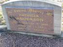 Patricia ANDERSON,
15-1-1926 - 23-7-2004 aged 78 years;
Tea Gardens cemetery, Great Lakes, New South Wales