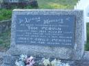 Tom PERRIN,
husband father pop,
died 13 May 1983 aged 85 years;
Janet Emily PERRIN,
wife mother grandma,
died 5 Aug 1986 aged 85 years;
Tea Gardens cemetery, Great Lakes, New South Wales
