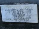 Edward Russell WHITE,
pappa,
9 April 1892 - 16 Sept 1970;
Tea Gardens cemetery, Great Lakes, New South Wales