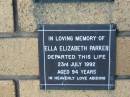 Ella Elizabeth PARKER
23 Jul 1992
aged 94
The Gap Uniting Church, Brisbane
