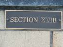 Section XVIB
The Gap Uniting Church, Brisbane