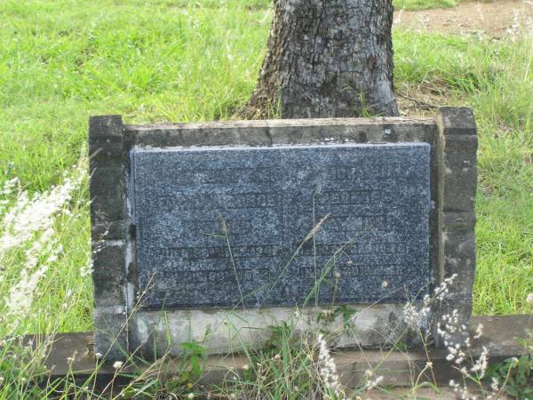 Edwin George RAYNER,  | died 23 Feb  1947 in 80th year;  | Phoebe RAYNER  | died 20 Dec 1948 in 79th year;  | Tiaro cemetery, Fraser Coast Region  |   | 