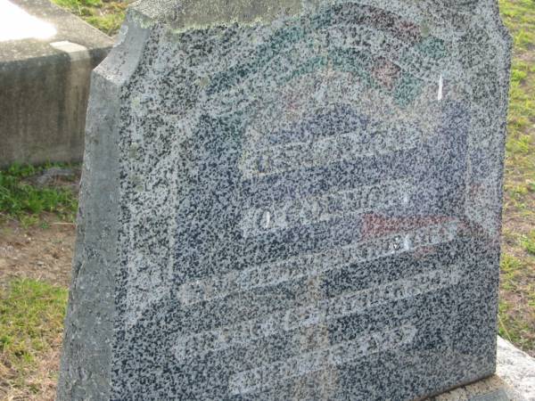 Mary O'CONNOR  | 1 Aug 1991 aged 77  | Johanna FITZGERALD  | 20 May 1928 aged 26  | Benjamin O'CONNOR  | 23 Oct 1943 aged 43  | Toogoolawah Cemetery, Esk shire  | 