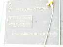 Helen Gay SWANE,
wife mother grandmother,
1942 - 2006;
Upper Caboolture Uniting (Methodist) cemetery, Caboolture Shire