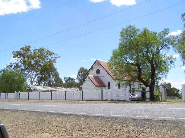 former church in Freestone;  | Upper Freestone Cemetery, Warwick Shire  | 