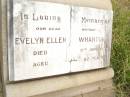Evelyn Ellen WHARTON,
mother,
died 9 June 1970 aged 82 years;
Warra cemetery, Wambo Shire