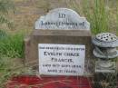 Evelyn Grace FRANCIS,
died 16 Sept 1934 aged 31 years;
Warra cemetery, Wambo Shire