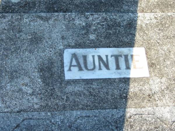 Auntie  | Wonglepong cemetery, Beaudesert  | 