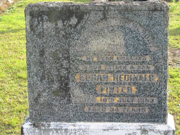 Edgar Reginald FINTER,  | husband father son,  | died 16 July 1953 aged 34 years;  | Woodford Cemetery, Caboolture  | 