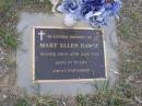 Mary Ellen Dawse
16 May 2002, aged 87
Woodhill cemetery (Veresdale), Beaudesert shire