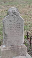 Charlotte Ann ELBORNE
d: 12 Apr 1887 aged 27
wife of G.W. ELBORNE
Yandilla All Saints Anglican Church with Cemetery