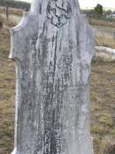 John BENE,
died 25 July 1910 aged 83 years;
Yangan Anglican Cemetery, Warwick Shire