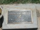 
Doreen June COPELAND,
09-06-1930 - 27-08-2007;
Yarraman cemetery, Toowoomba Regional Council
