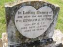 
Edward K. WYVILL,
son brother,
died 30 Jan 1941 aged 22 years;
Yarraman cemetery, Toowoomba Regional Council
